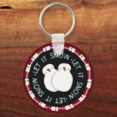 雪の休日Tシャツとギフト キーホルダー (正面)