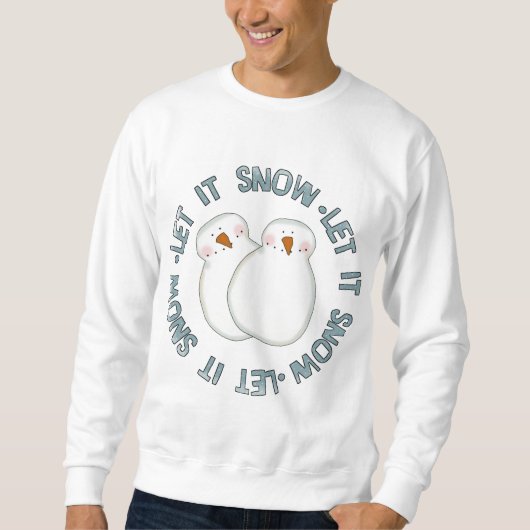 雪の休日Tシャツとギフト スウェットシャツ (正面)