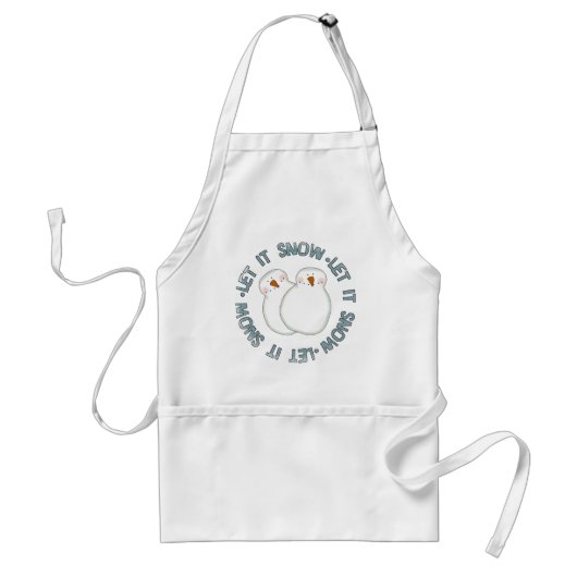 雪の休日Tシャツとギフト スタンダードエプロン (正面)