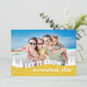 雪の休暇おもしろいビーチ シーズンカード (スタンド正面)