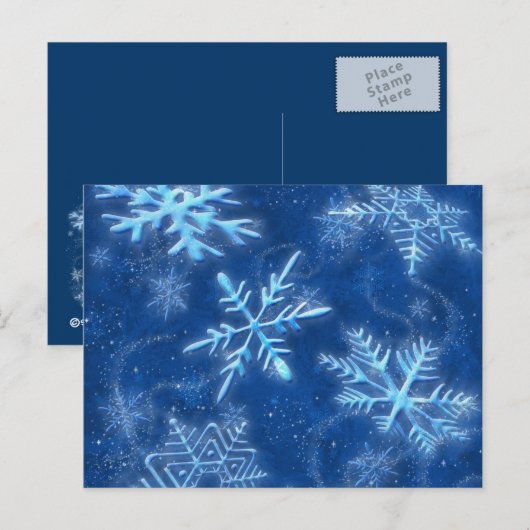 雪の便り ポストカード (正面/裏面)