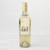 雪の傘で子猫歩くを立てた猫 ボトルネックタグ (ボトル)