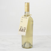 雪の傘で子猫歩くを立てた猫 ボトルネックタグ (アングル)