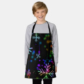 雪の光 – 背景 – 雪 エプロン (着用した状態)