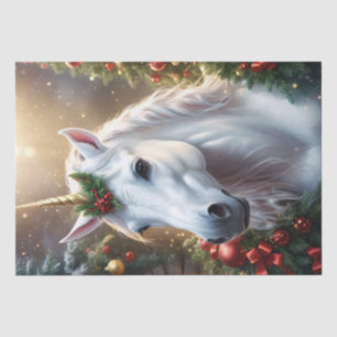雪の光:魅惑的なクリスマス・ユニコーン 薄葉紙