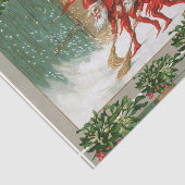 雪の入った爪先で掃く赤いクリスマス小妖精や小人 薄葉紙 (詳細)