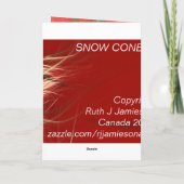 雪の円錐形 シーズンカード (裏面)