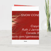 雪の円錐形 シーズンカード (裏面)