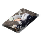 雪の写真にする マグネット (左側)