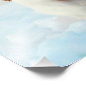 雪の写真の拡大を突き抜ける フォトプリント (角)