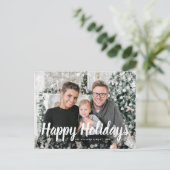 雪の写真 ホリデー ポストカード (スタンド正面)