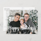 雪の写真 ホリデー ポストカード (正面/裏面)