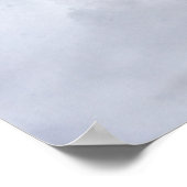 雪の冬に黄色のハートを作るアコーン小妖精や小人 ポスター (角)