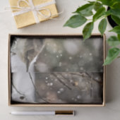 雪の冬に（鳥）ショウジョウコウカンチョウの鳥の野生動物 薄葉紙 (ギフト)