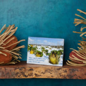 雪の冬のカボチャパーソナライズされた- フォトプラーク (側面)