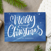 雪の冬のクリスマスの非写真 シーズンカード