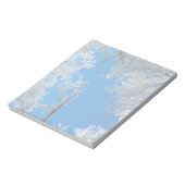 雪の冬のシーン ノートパッド (回転)