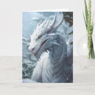 雪の冬のドラゴン カード