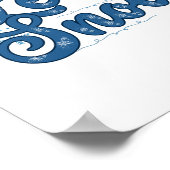 雪の冬のポスター ポスター (角)