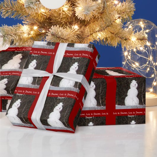 雪の冬のラッピング紙 ラッピングペーパー (クリスマス)