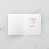 雪の冬の不思議の国 カード (内部)