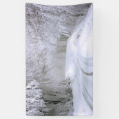 雪の冬の不思議の国 横断幕 (縦)