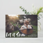 雪の冬の写真 シーズンカード (スタンド正面)