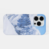 雪の冬の山のOtterbox iPhoneケース (裏面横)
