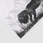 雪の冬の山を駆け抜ける馬 薄葉紙 (詳細)