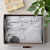 雪の冬の山を駆け抜ける馬 薄葉紙 (ギフト)