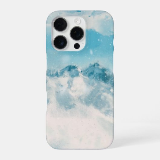 雪の冬の山 Otterbox iPhoneケース (裏面)