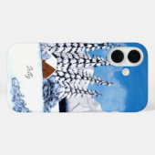 雪の冬の明るいアップルIphoneケース Case-Mate iPhoneケース (裏面 (横))