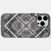 雪の冬の木々と幾何学模様 Case-Mate iPhoneケース (裏面 (横))