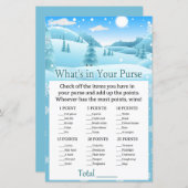 雪の冬の森あなたの財布のゲームの中に何 (正面/裏面)