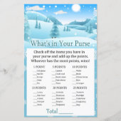 雪の冬の森あなたの財布のゲームの中に何 (正面)