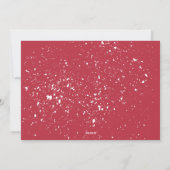 雪の冬の植物学メリークリスマス2の写真 シーズンカード (裏面)