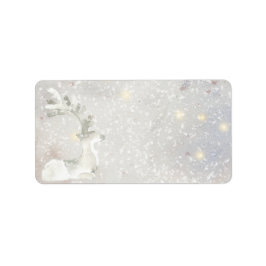 雪の冬の白いタグの郵送およびタグ付けラベル ラベル