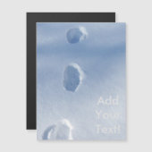 雪の冬の足跡 (正面/裏面)