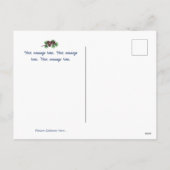 雪の冬の風景の休日のグリーティングポストカード シーズンポストカード (裏面)