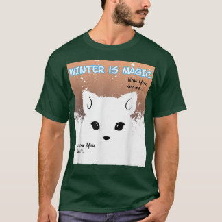 雪の冬の魔法 Tシャツ