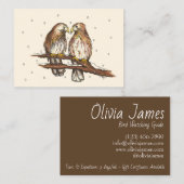 雪の冬を見るアカタカ 名刺 (正面/裏面)