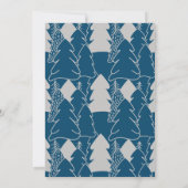 雪の冬ワンダーランドホリデーフォト シーズンカード (裏面)