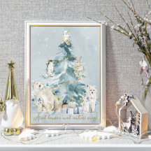 雪の冬ワンダーランド森林動物