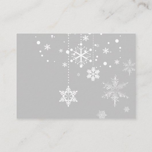 雪の冬木 |ベビーエンクロージャカードの帳簿 エンクロージャーカード (裏面)