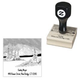 雪の冬2 x 2ゴムスタンプ ラバースタンプ