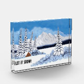 雪の冬 フォトブロック (左)