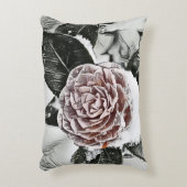 雪の凍っていバラスケッチアクセント枕 アクセントクッション (正面(垂直))