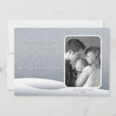 雪の凍ってい写真カード (正面)