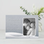 雪の凍ってい写真カード (スタンド正面)