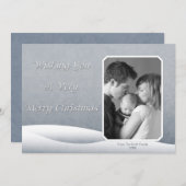 雪の凍ってい写真カード (正面/裏面)